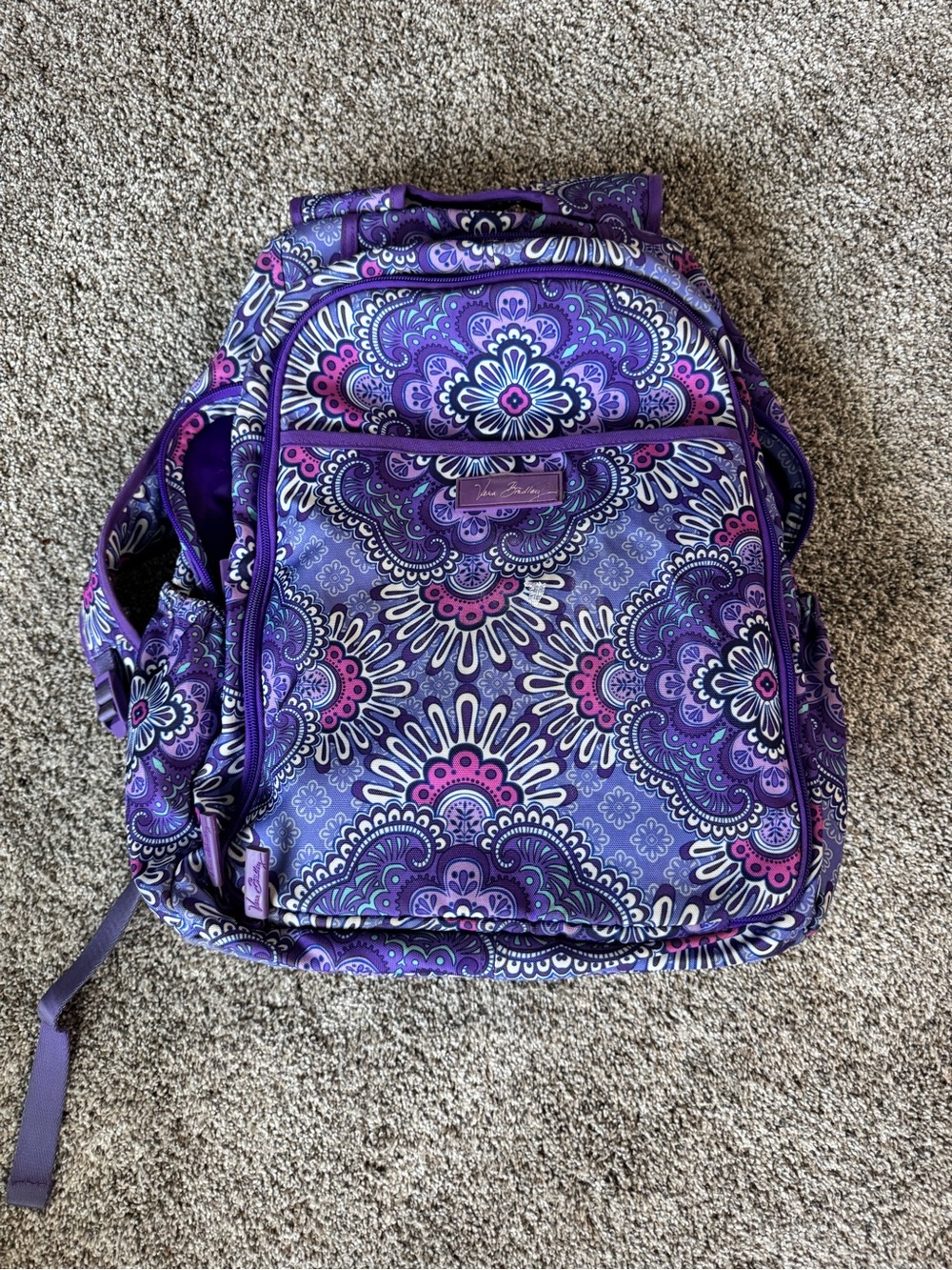 Vera Bradley Purple Paisley Backpack